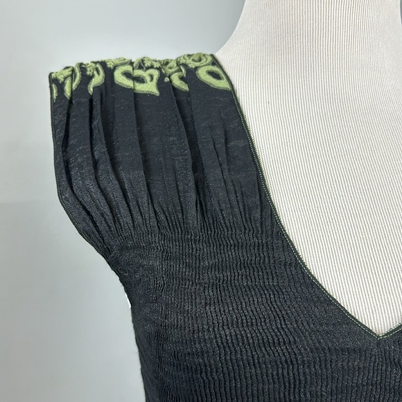 NWOT Max Edition Ruched Bodice Fit & Flare Embroidered Fairy Grunge Dress Sz XLP - Picture 3 of 12